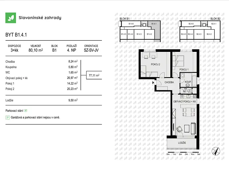Prodej bytu 3+kk 80 m², Olomouc – náhled fotky 3