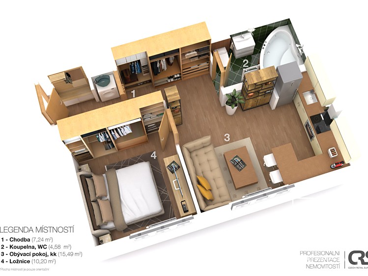 Wohnung 2+kk zur Miete, 40 m² (3 von 22)