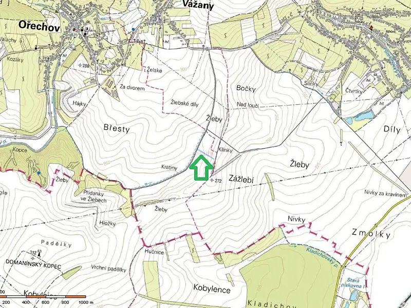 Prodej pole 1731 m², Ořechov – náhled fotky 2