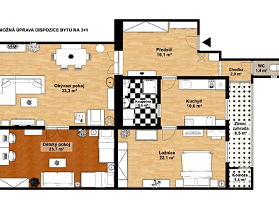 Prodej bytu 3+1, 122 m² (3 z 29)