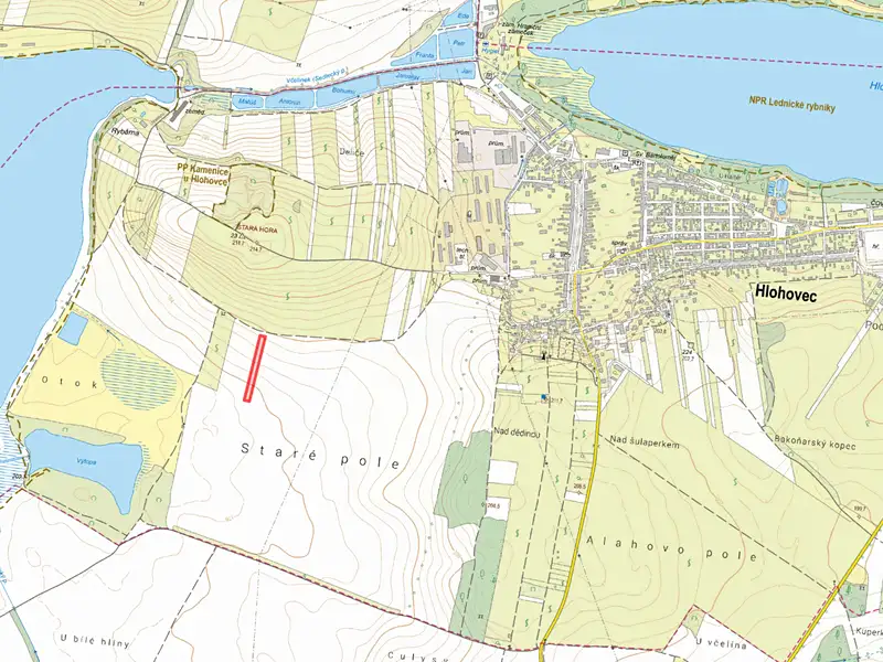 Prodej pole 2074 m², Hlohovec – náhled fotky 2