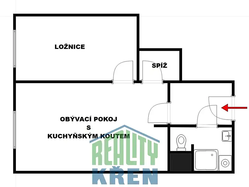 Prodej bytu 2+kk 41 m², Praha – náhled fotky 3