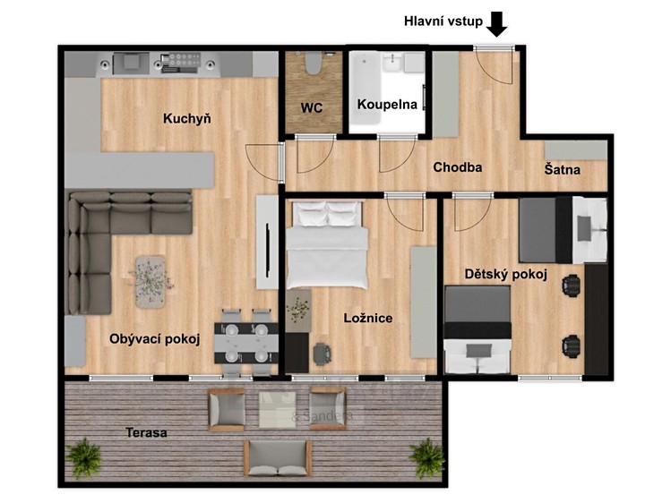 Квартира 3+kk на продаж, 72 м² (8 з 18)