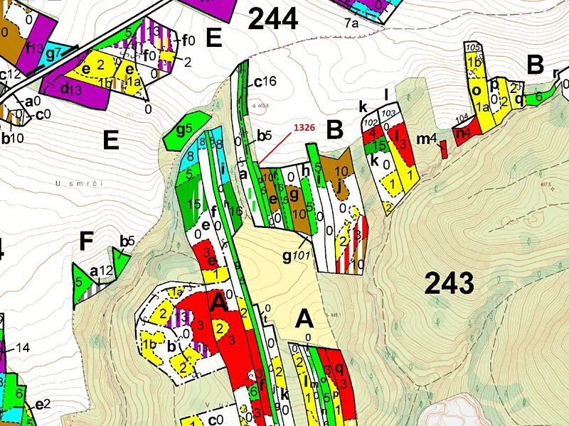 Dražba lesa 1403 m², Vladislav – náhled fotky 3