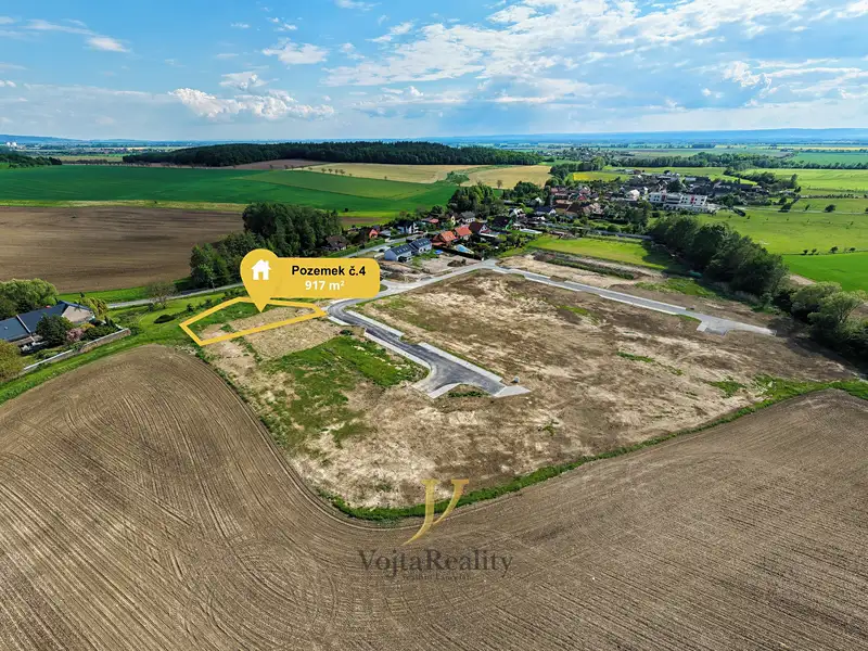 Prodej stavebního pozemku 917 m², Komárov – náhled fotky 2