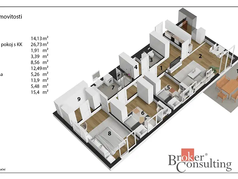 Prodej bytu 4+kk 95 m², Rychnov nad Kněžnou – náhled fotky 3