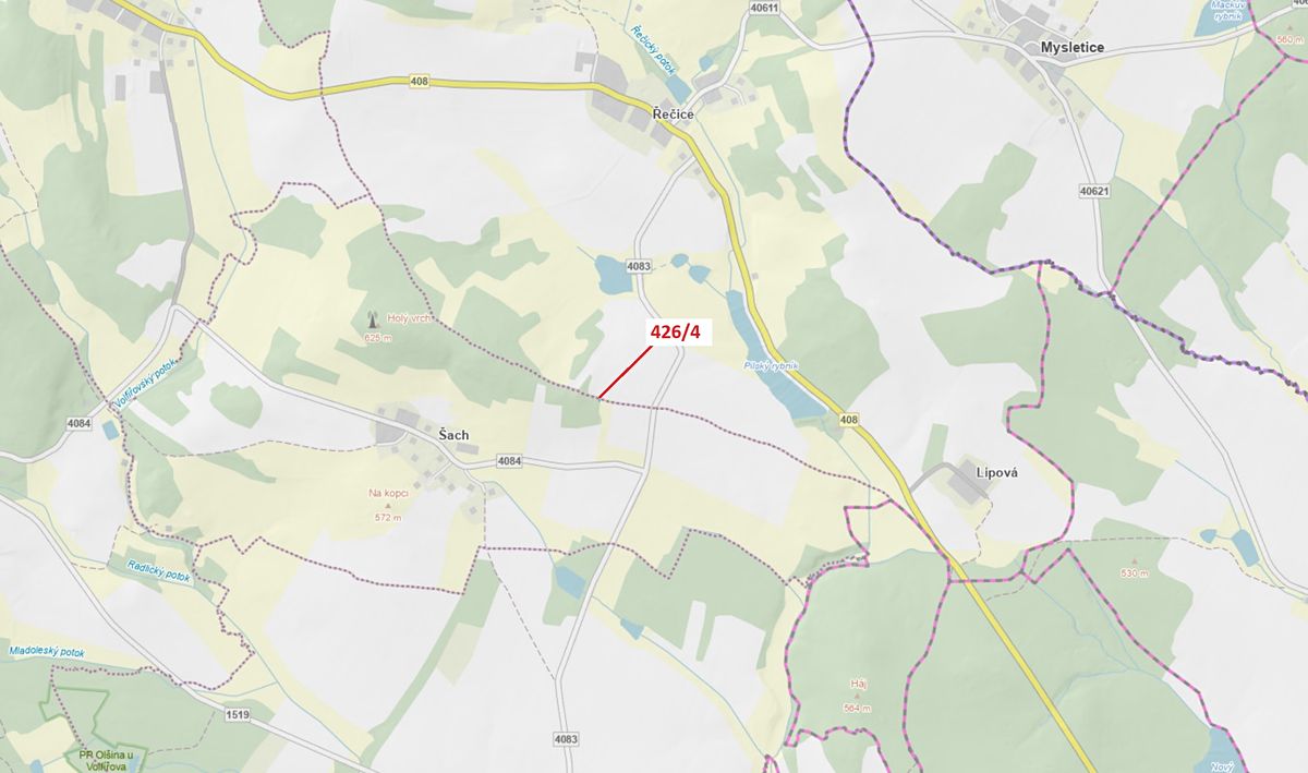 Dražba lesa 26 m², Volfířov – fotka 1 z 3
