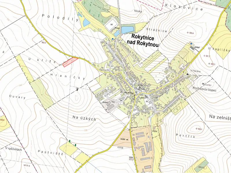 Prodej pole 5123 m², Rokytnice nad Rokytnou – náhled fotky 2