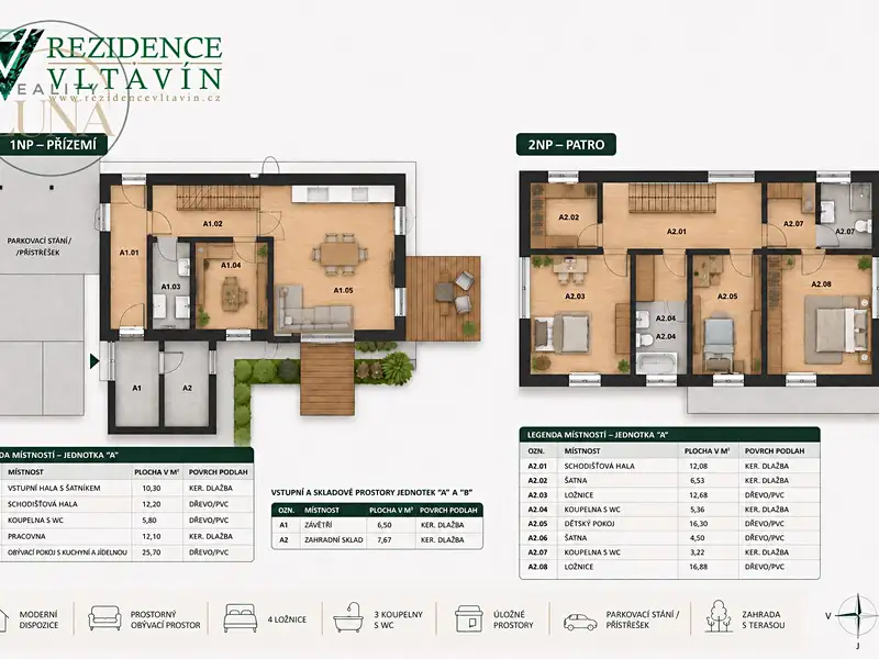 Prodej rodinného domu 157 m², pozemek 537 m², Hradištko – náhled fotky 3
