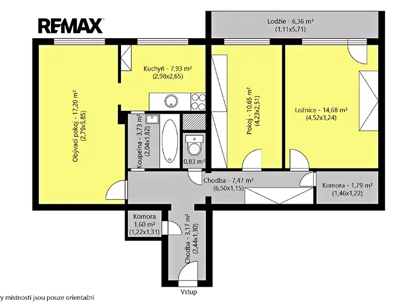 Prodej bytu 3+1 69 m², Praha – náhled fotky 2