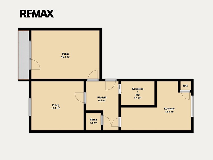 Wohnung 2+1 zum Kauf, 53 m² (4 von 16)