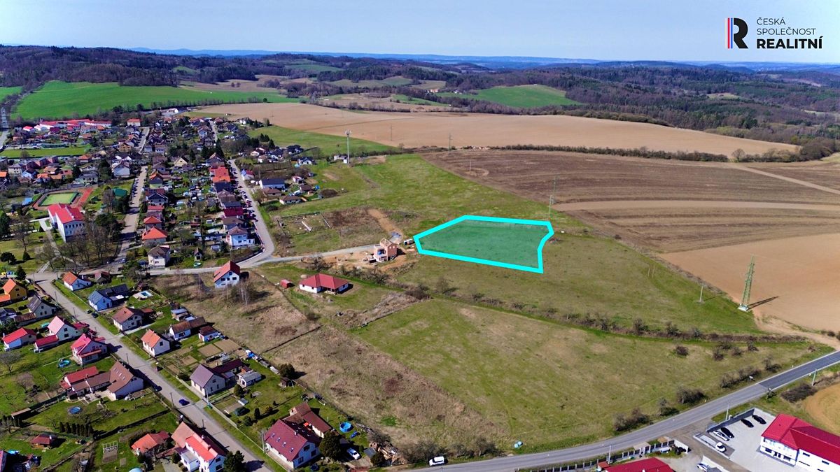 Prodej stavebního pozemku 3776 m², Netvořice – fotka 1 z 3