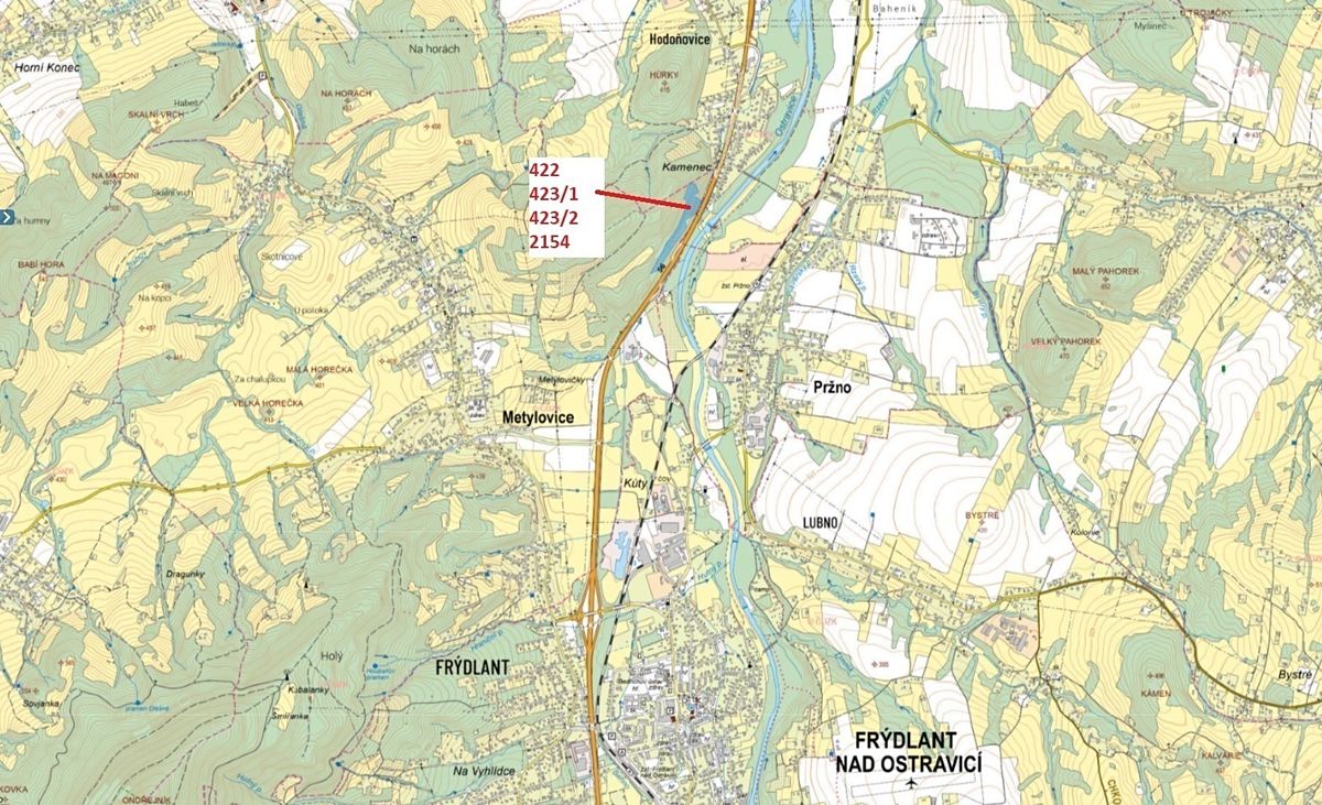 Dražba lesa 49039 m², Metylovice – fotka 1 z 3