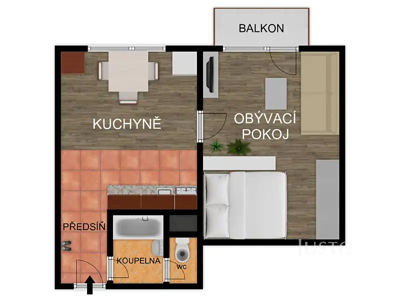 Prodej bytu 1+1 36 m², Písek – náhled fotky 2