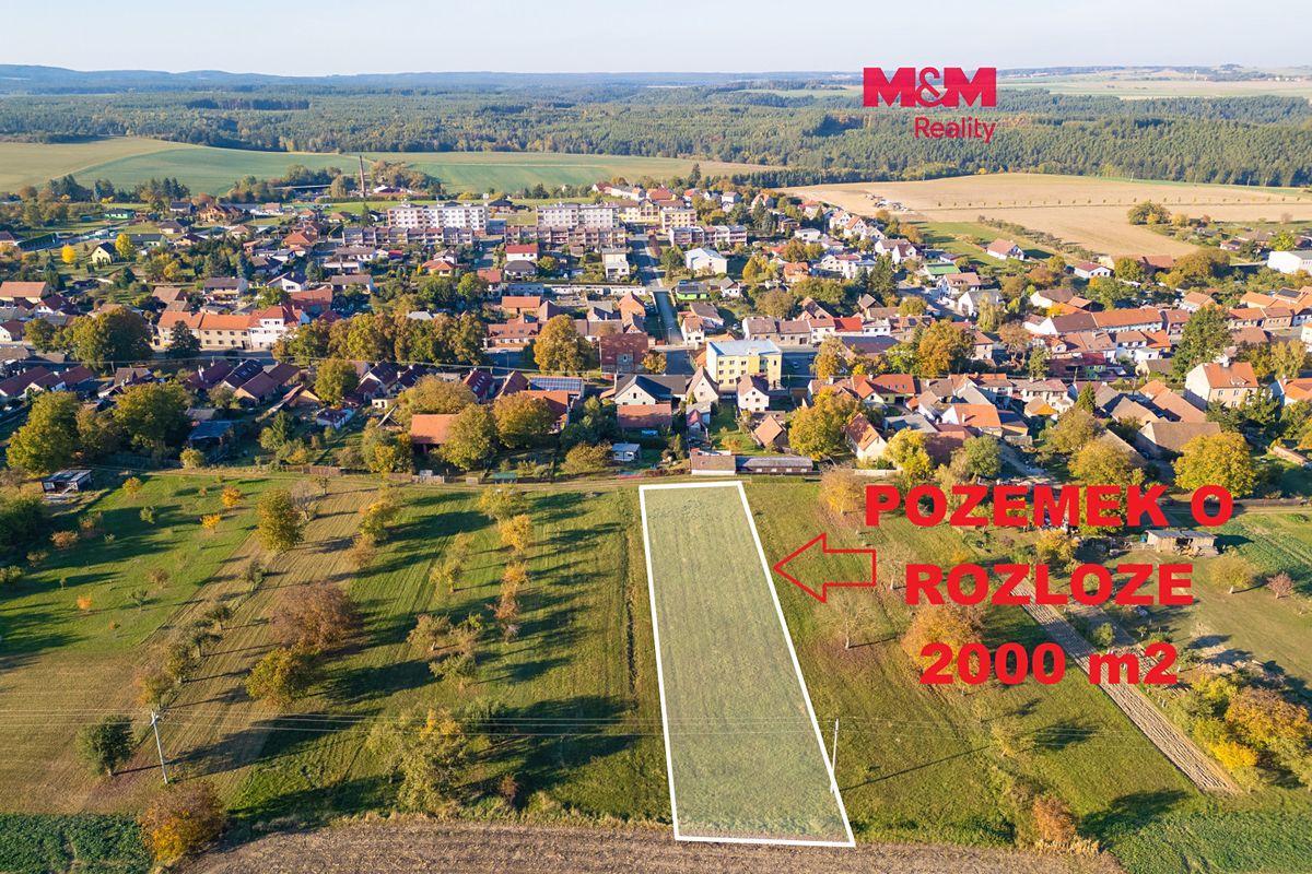 Prodej zahrady 2000 m², Kožlany – fotka 1 z 3