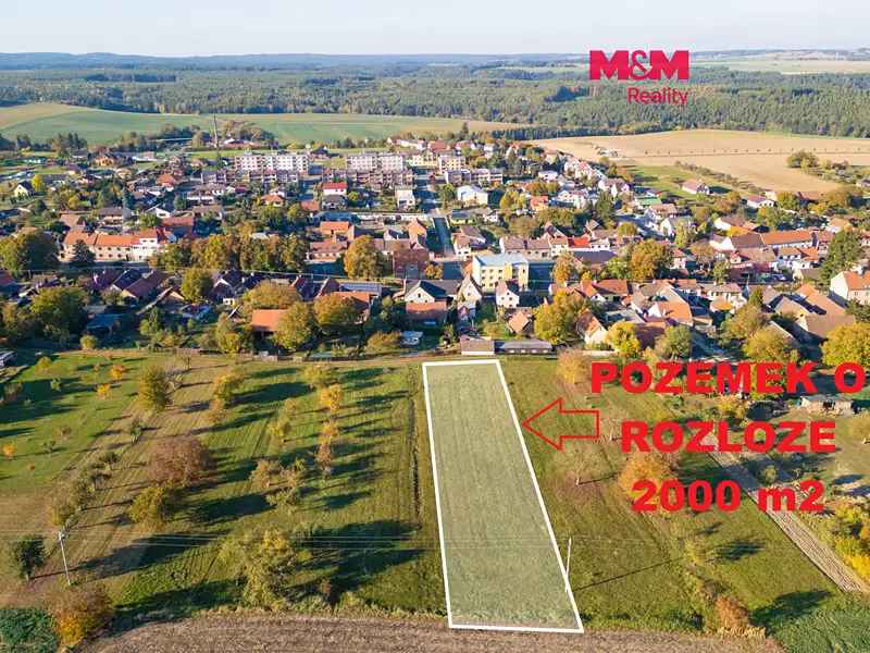 Prodej zahrady 2000 m², Kožlany – náhled fotky 1