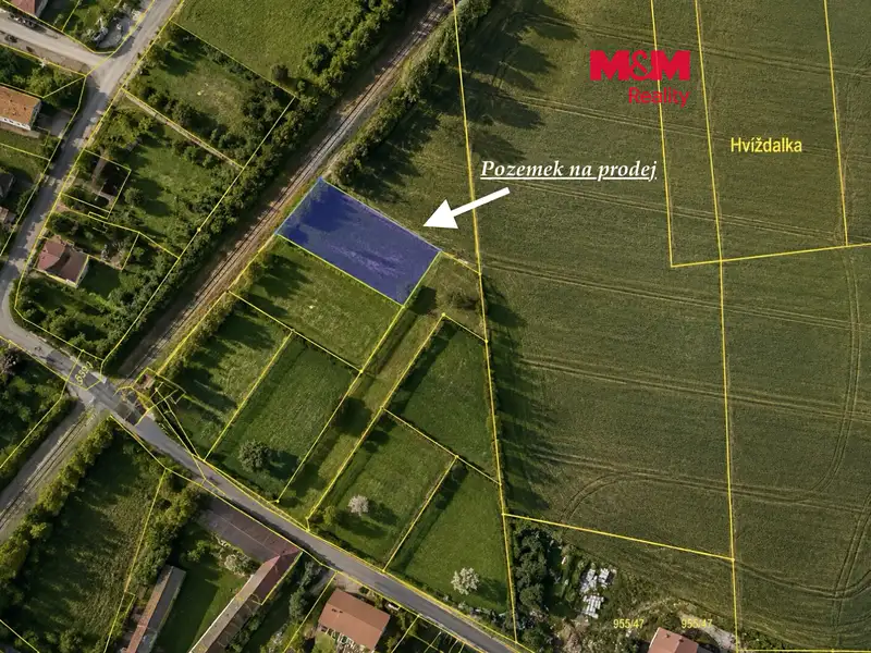 Prodej stavebního pozemku 948 m², Čimelice – náhled fotky 1