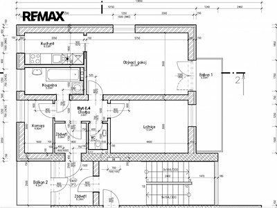 Pronájem bytu 2+kk, 64 m² (2 z 19)