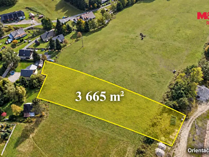 Prodej stavebního pozemku 3665 m², Ostružná – náhled fotky 2