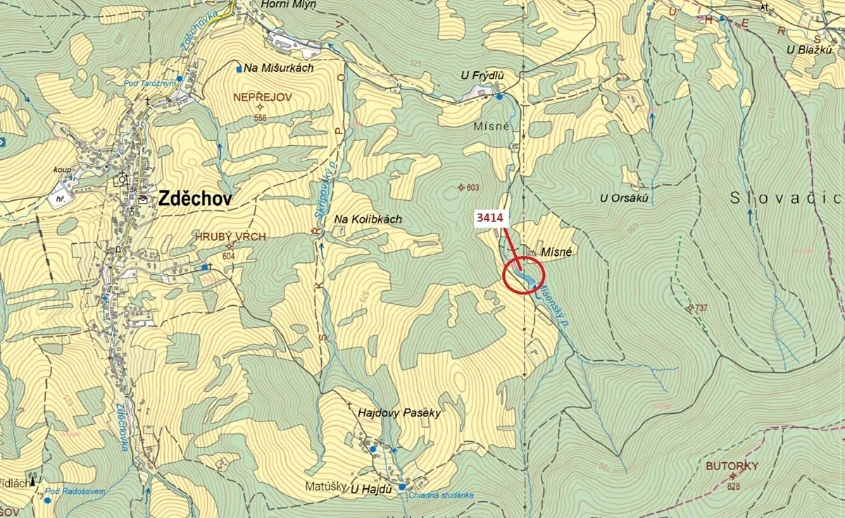 Dražba lesa 2122 m²