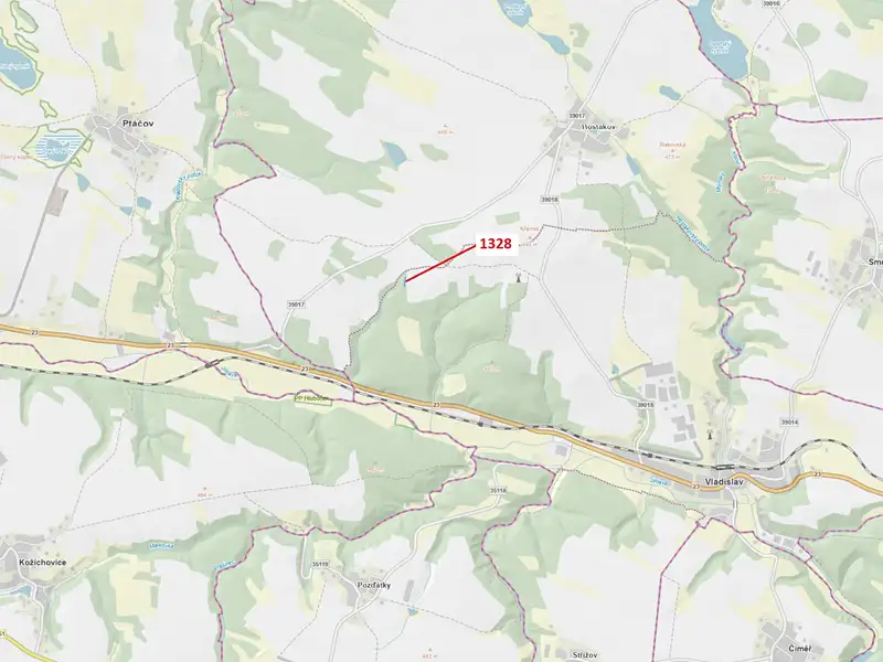 Dražba lesa 662 m², Vladislav – náhled fotky 1