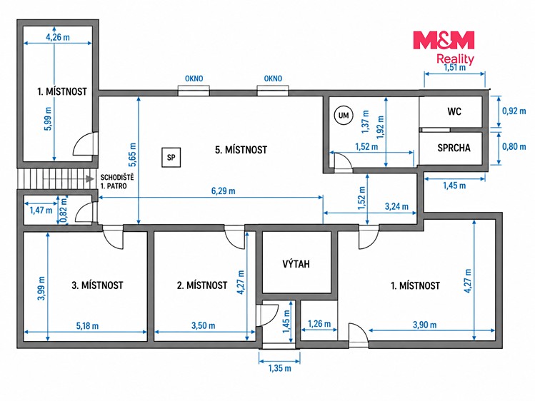 Pronájem nemovitosti, 105 m² (2 z 8)