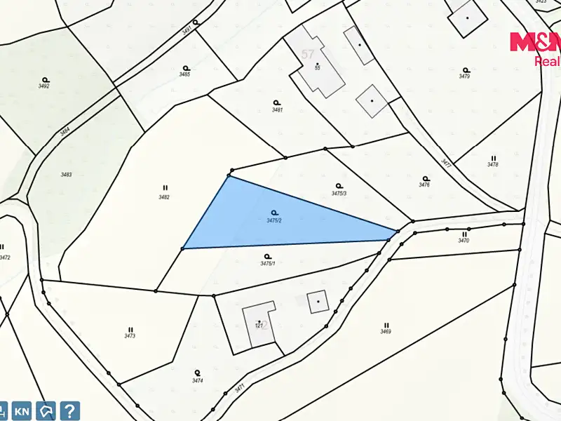 Prodej stavebního pozemku 1259 m², Dobré – náhled fotky 3