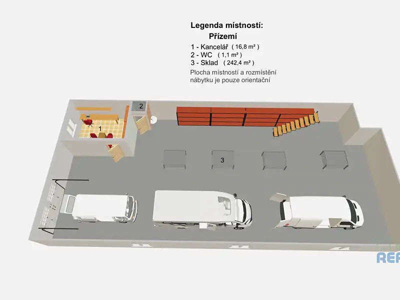 Pronájem výrobní haly, prostoru 525 m², Brandýs nad Labem-Stará Boleslav – náhled fotky 3