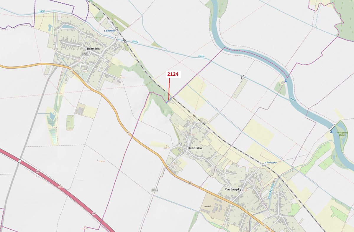 Dražba lesa 380 m², Bezměrov – fotka 1 z 3