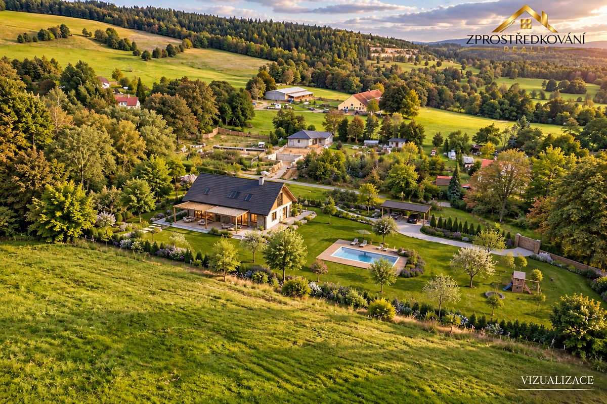 Prodej stavebního pozemku 3300 m², Dolní Nivy – fotka 1 z 3
