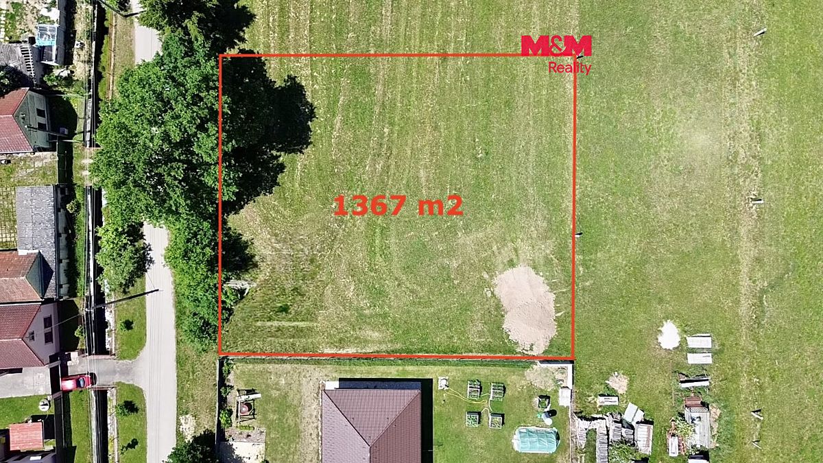 Prodej stavebního pozemku 1367 m², Sviny – fotka 1 z 3
