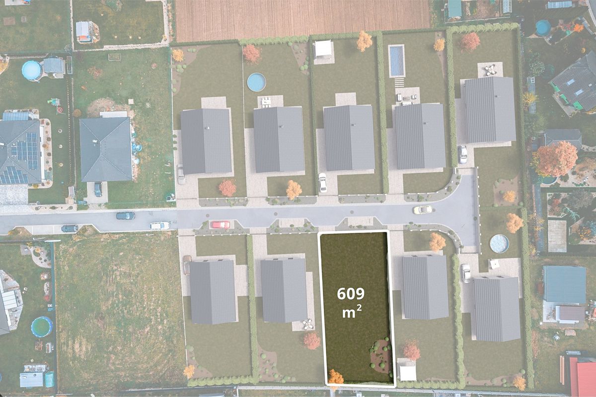 Prodej stavebního pozemku 609 m², Labské Chrčice – fotka 1 z 3