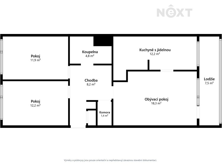 Wohnung 3+1 zur Miete, 70 m² (3 von 30)