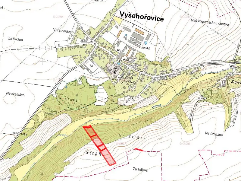 Prodej pole 19741 m², Vyšehořovice – náhled fotky 2