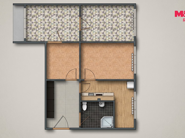 Квартира 3+1 в оренду, 73 м² (9 з 11)