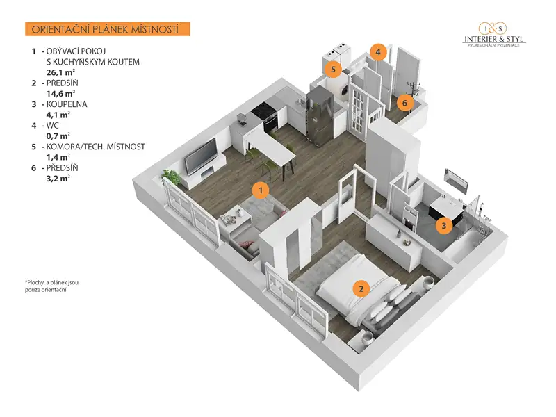 Prodej bytu 2+kk 50 m², Praha – náhled fotky 3