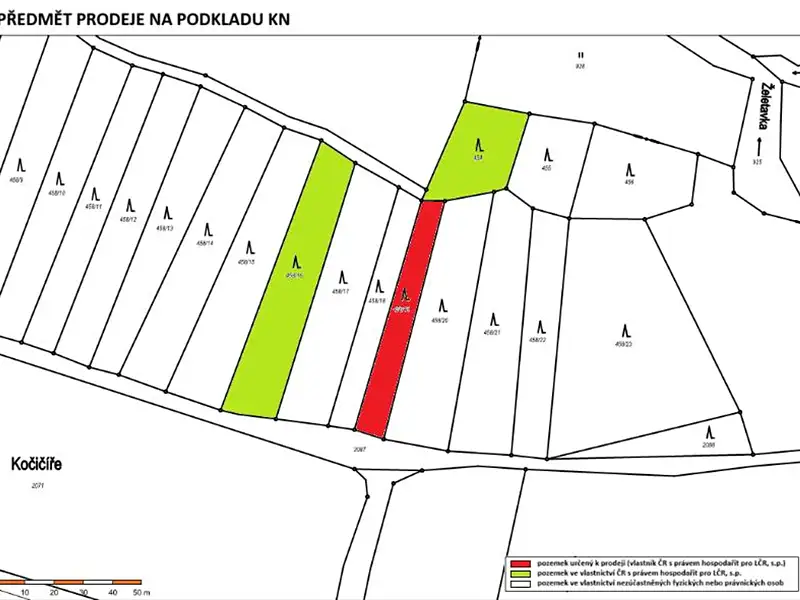 Prodej lesa 757 m², Radkovice u Budče – náhled fotky 3