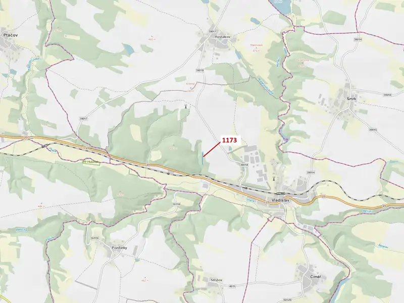 Dražba lesa 1726 m², Vladislav – náhled fotky 1