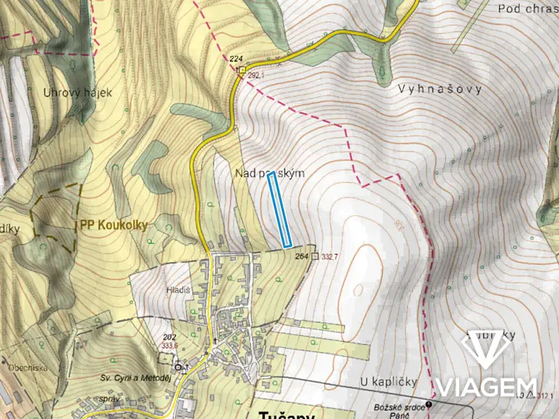 Prodej pole 3098 m², Tučapy – náhled fotky 3