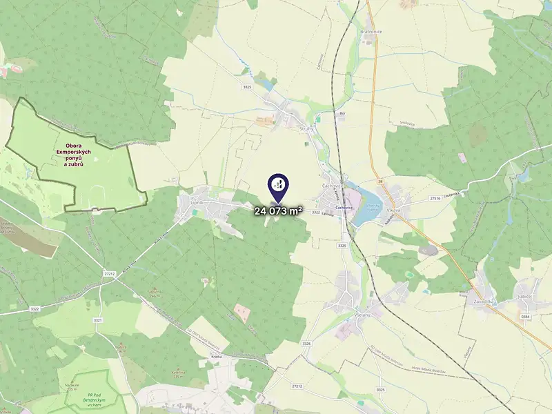Prodej pole 24073 m², Čachovice – náhled fotky 3