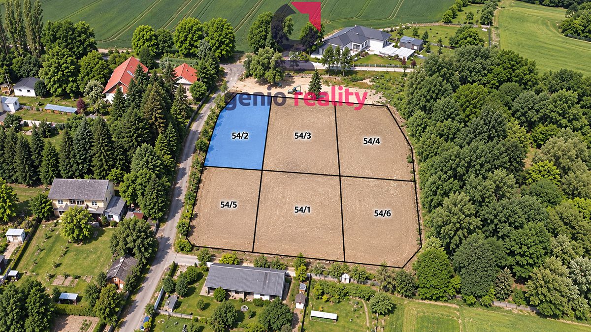 Prodej stavebního pozemku 901 m², Panenský Týnec – fotka 1 z 3
