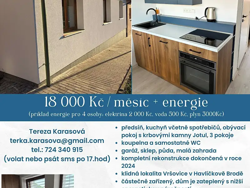 Pronájem rodinného domu 80 m², pozemek 200 m², Havlíčkův Brod – náhled fotky 1