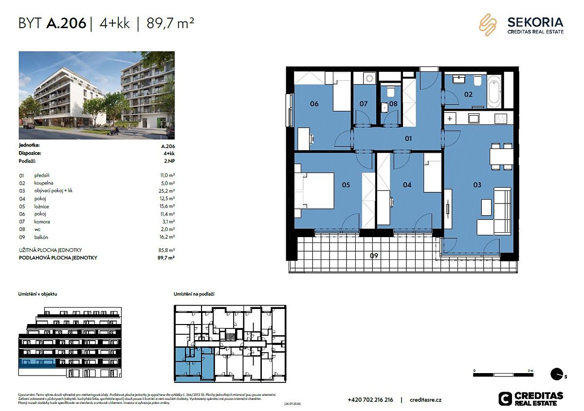 Prodej bytu 4+kk 86 m² – fotografie 5