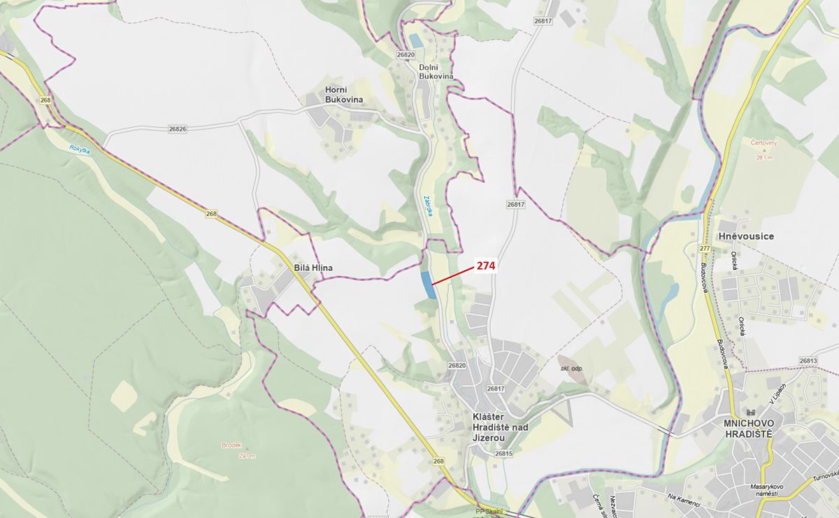 Dražba lesa 10038 m², Klášter Hradiště nad Jizerou – fotka 1 z 3