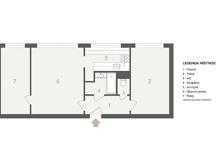 Prodej bytu 3+1, 55 m² (2 z 22)