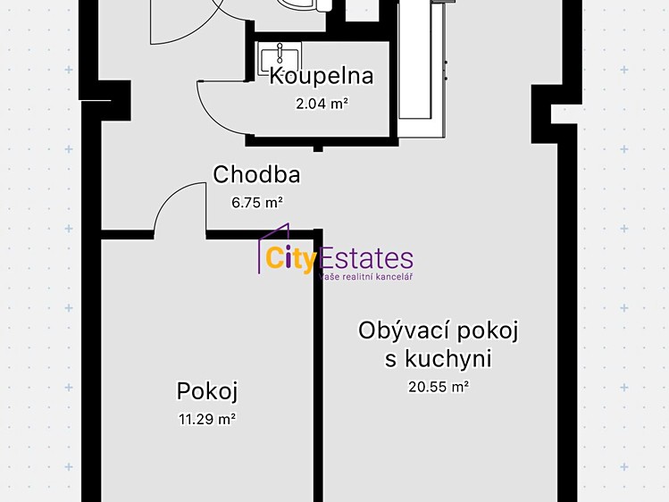 Wohnung 2+kk zum Kauf, 43 m² (3 von 20)