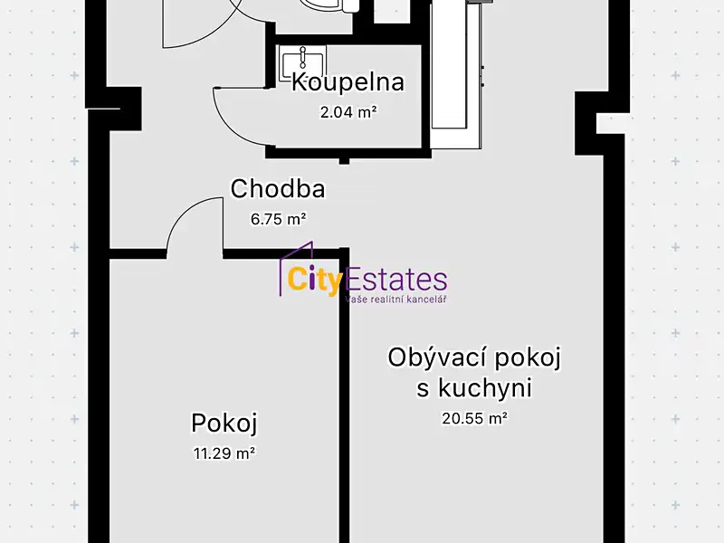 Prodej bytu 2+kk 43 m², Praha – náhled fotky 3