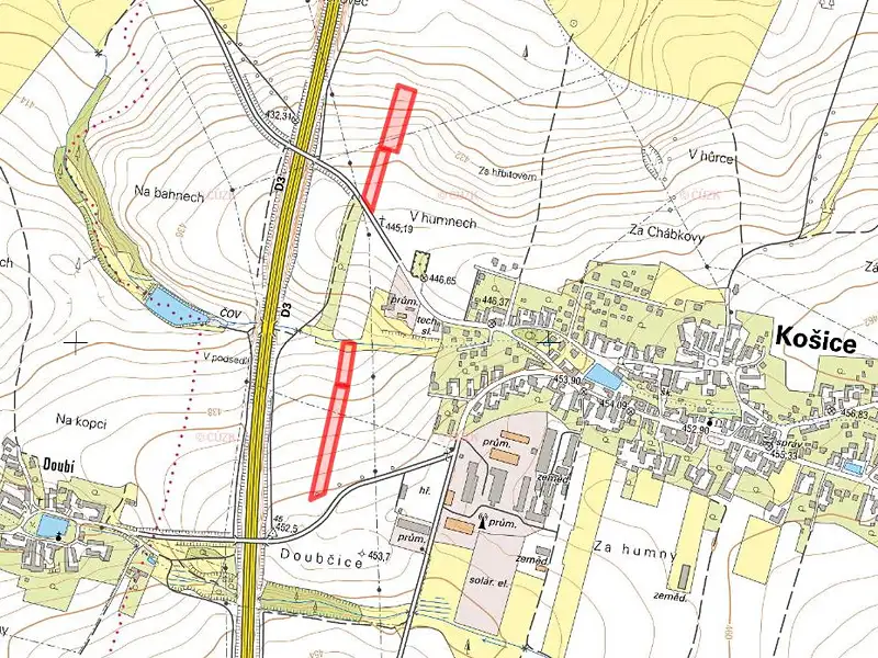 Prodej pole 8153 m², Košice – náhled fotky 3