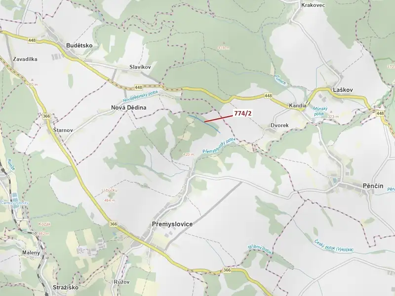 Dražba lesa 7901 m², Přemyslovice – náhled fotky 1