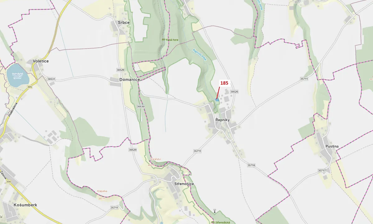 Dražba lesa 2374 m²